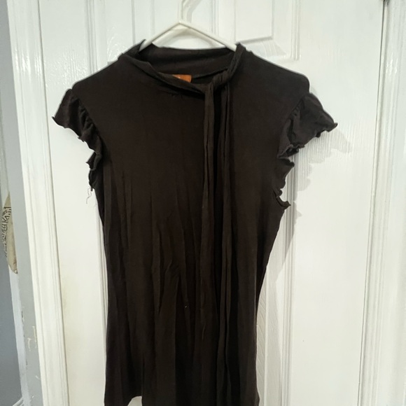 Brown light knit blouse - Picture 4 of 7